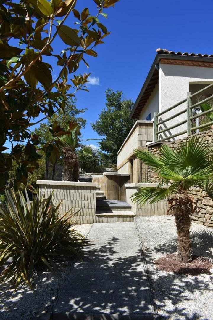 Chambre Au Calme Avec Spa Privatif Gratuit Sud Aveyron Les Palmiers Des Causses 塔恩河畔圣罗姆 外观 照片